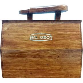 El Oso - Wood Shoe Shine Valet Storage Box. Wooden Box for Shoe Shine, Professional Cedar Shoe. in Kuwait