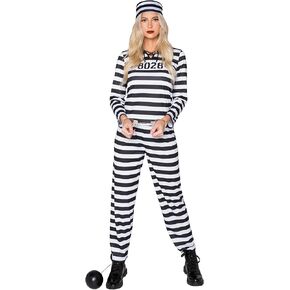 Spooktacular Creations Adult Women Jailbird Costume in Saudi Arabia