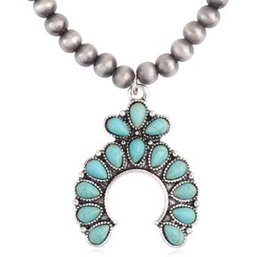 RIAH FASHION Bohemian Pendant Long Beaded Statement Necklace - Sparkly Crystal, Natural Stone Quartz Charm, Boho Wood Bead Long Chain Wrap Y Lariat
