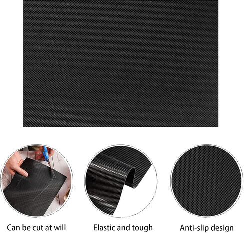 Nuanchu 2 Pieces Shoe Sole Repair Rubber Soling Sheet Rubber Shoe Sole Sheet Shoes Bottom Repairing Material Non-Slip Shoe Pads Replacement for Bottom of Most Types of Shoes, Black in Saudi Arabia