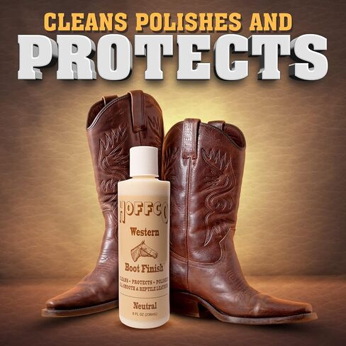 Venetian Boot Leather Conditioner & Cleaner for Western Boots, Cowboy Boots & Exotic Leather Boots- 8oz Made in USA in Kuwait
