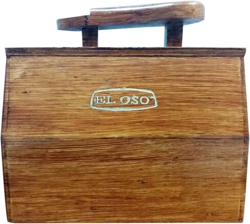 El Oso - Wood Shoe Shine Valet Storage Box. Wooden Box for Shoe Shine, Professional Cedar Shoe. in Kuwait