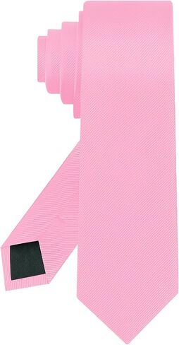 Junmaxroad Skinny Black Ties For Men Solid Pure Color Formal Slim Neckties 2.35" (6CM) Men's Ties in Kuwait