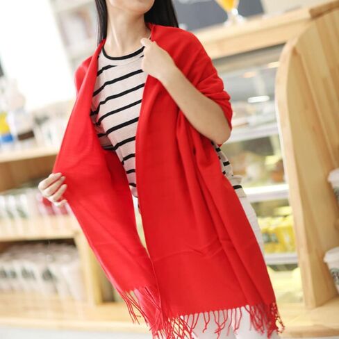 بطانية وشاح منقوشة للسيدات، وشاح سميك للشتاء/الخريف، وشاح دافئ كبير منقوش، شال منقوش، وشاح منقوش عصري ومتعدد الاستخدامات (لون عشوائي) in Kuwait