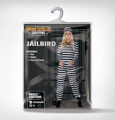 Spooktacular Creations Adult Women Jailbird Costume in Saudi Arabia