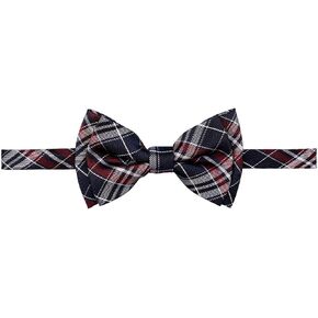 Retreez Stylish Plaid Checkered Woven Microfiber Pre-tied Boy's Bow Tie