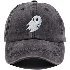 Halloween Cute Ghost Baseball Cap Hats for Men Women Cool Emo Gothic Goth Perfect Best Grunge Spooky Witch Graphic Birthday Presents Vintage Dad Trucker Hat Black in Kuwait