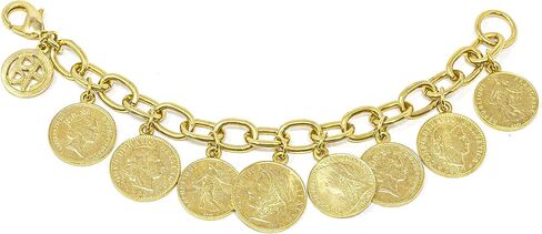 مجموعة مجوهرات بتصميم عملة "مغربية" مطلية بالذهب عيار 24 قيراط in Saudi Arabia