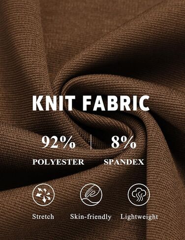 COOFANDY Men Blazers Casual Knit Sport Coat Notch Lapel One Button Sports Jacket Brown L in Saudi Arabia