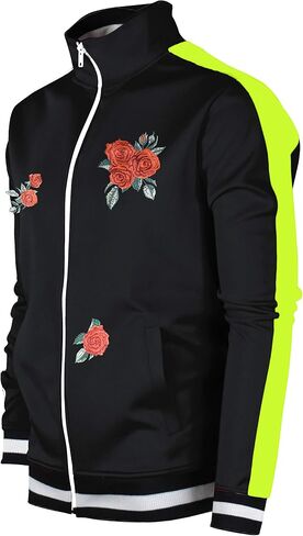 SCREENSHOT-TRACK JACKET Mens Urban Hip Hop Premium Track Jacket - Slim Fit Side Taping Sportswear Urbanwear Streetwear Top in Kuwait