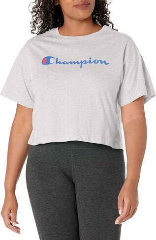 Champion Women's Cropped T-shirt, Classic Cropped Tee Shirt for Women, Crop Top Tee Shirts in Kuwait