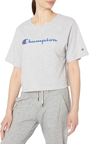 Champion Women's Cropped T-shirt, Classic Cropped Tee Shirt for Women, Crop Top Tee Shirts in Kuwait