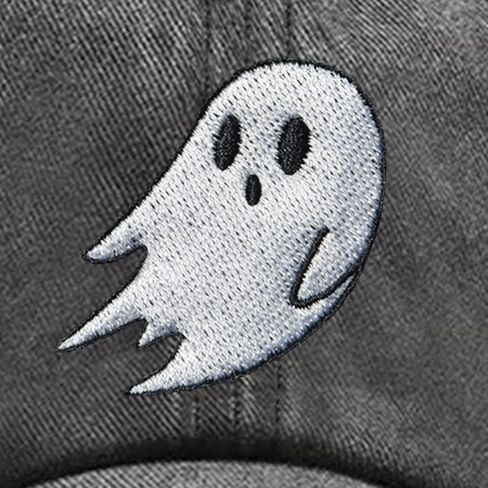Halloween Cute Ghost Baseball Cap Hats for Men Women Cool Emo Gothic Goth Perfect Best Grunge Spooky Witch Graphic Birthday Presents Vintage Dad Trucker Hat Black in Kuwait