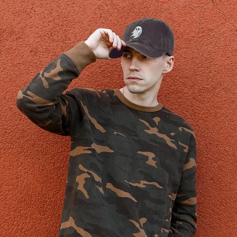 Halloween Cute Ghost Baseball Cap Hats for Men Women Cool Emo Gothic Goth Perfect Best Grunge Spooky Witch Graphic Birthday Presents Vintage Dad Trucker Hat Black in Kuwait