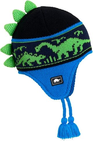Turtle Fur Kids Boys Dr. Dino Fleece Lined Dinosaur Earflap Beanie in Kuwait