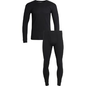 Bass Creek Outfitters Men's Thermal Underwear Set - 2 Piece Waffle Knit Shirt and Long Johns - Base Layer Set for Men (S-XL)