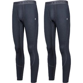 Little Donkey Andy Men's Thermal Underwear Set Performance Base Layer Wicking Active Long Johns Top & Bottom with Fly