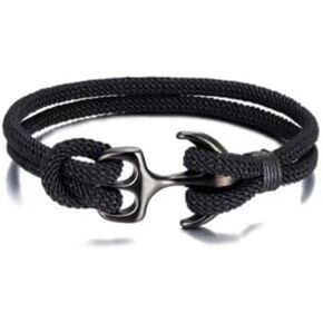 هدايا PINTONIK إلى ابني/صديقي/زوجي/أبي/جدي/أخي/رجل/زوجي مع بطاقات عيد الحب، سوار مرساة قارب للرجال. in Kuwait