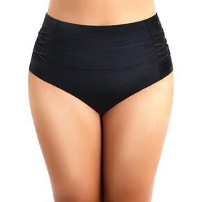 Daci Women Plus Size Bikini Bottoms High Waist Swimsuit Bottom Tummy Control Retro Swim Shorts Tankini Brief
