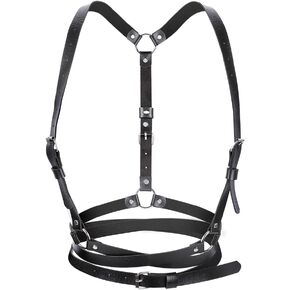 DOTASI Punk Waist Leather Chain Belt Harness Strappy Adjustable Body Accessories in Saudi Arabia