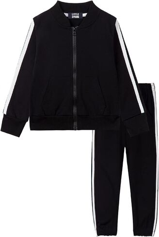 LittleSpring Little Boys Tracksuit Zip Up Athletic Hoodie and Jogger Pants 2-Piece Set in Kuwait