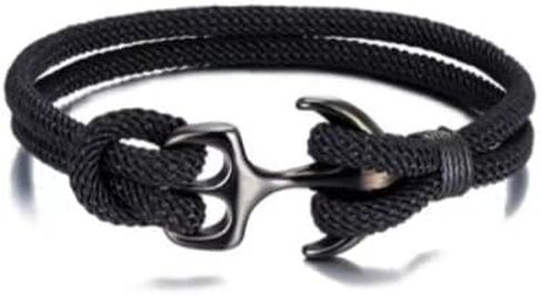 هدايا PINTONIK إلى ابني/صديقي/زوجي/أبي/جدي/أخي/رجل/زوجي مع بطاقات عيد الحب، سوار مرساة قارب للرجال. in Kuwait