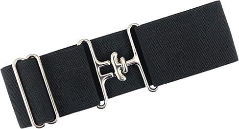 Dielianyi 1.5 Inch Elastic Equestrian Belt Elastic Belt Stretch Horseback Riding Belt with Surcingle Buckle Horses Belt with leather key strap in Saudi Arabia