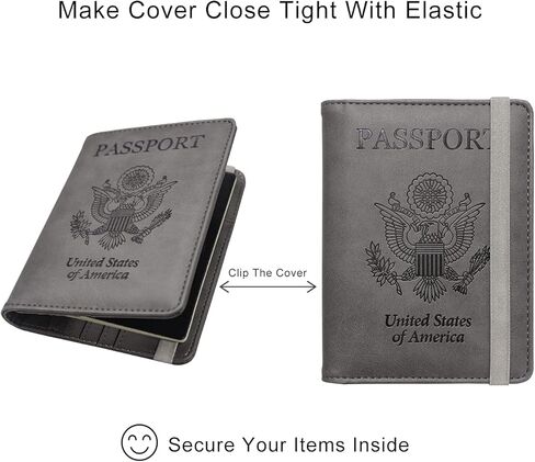 WALNEW Passport Holder and Vaccine Card Holder Combo Travel Wallet RFID Blocking PU leather Case Cover with Vaccine Card Protector Slot (Marble Pink) in Saudi Arabia