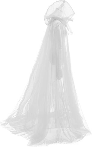 Tremour Haunted Hooded Cape Ghost Costume Capes for Women Bride Hooded Cape Cloak in Kuwait