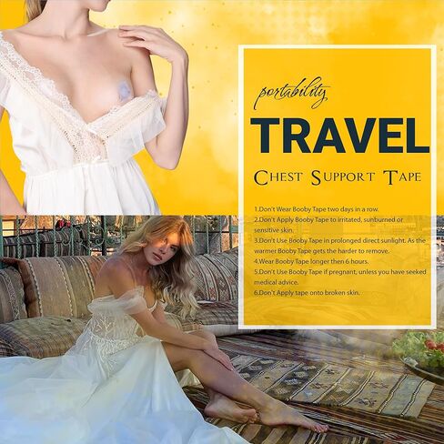 شريط EMOET شفاف، شريط Boobytape لرفع الثدي، شريط دفع شفاف مع 10 قطع من أغطية حلمات يونيكورن، شريط لاصق للجسم حمالة الصدر، شريط غير مرئي تحت الملابس، حمالة صدر غير مرئية للصدر الكبير in Kuwait