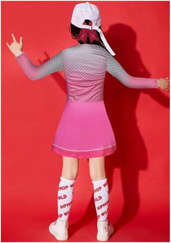 أزياء الزومبي للفتيات المشجعات فستان التشجيع للأطفال الصغار لحفلات الهالوين من 3 إلى 12 سنة in Kuwait