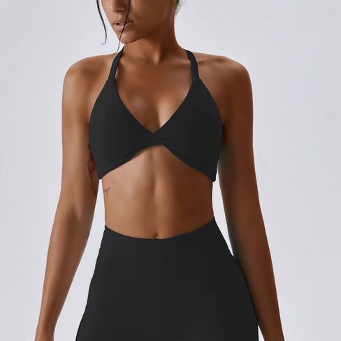ABOCIW Workout Sets for Women Twist Front Halter Sports Bras High Waist Legging 2 Piece Exercise Gym Yoga Outfit in Kuwait