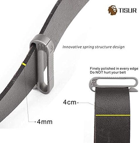 TISUR Belt Key Clip,Titanium Carabiner Key Chain Ring Holder for Belt, Quick Release Detachable Keychain Clip in Kuwait