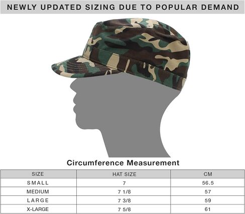 قبعة Cadet Army Cap الأساسية ذات الطراز العسكري اليومي (الآن مع إصدار STASH Pocket متوفر) in Kuwait