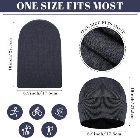 JaGely 64 قطعة من قبعات الشتاء السائبة للجنسين قبعة صغيرة دافئة ومريحة محبوكة مكبلة قبعة جمجمة للنساء والرجال بلا مأوى، 5 ألوان in Kuwait