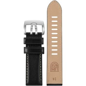 Luminox Men's Black Leather 24mm Strap 1900 Field Series Stainless Steel Buckle Watch Band in Saudi Arabia