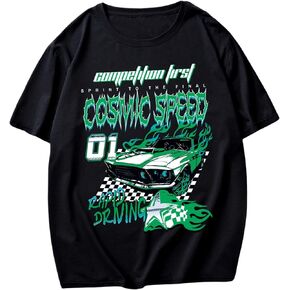 SOLY HUX Men's Graphic Tees Letter Print Vintage T-Shirts Short Sleeve Crewneck Casual Summer Tee Top