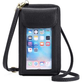 FALAN MULE Small Cell Phone Crossbody Bag Purse for Women, PU Leather Wallet Purse