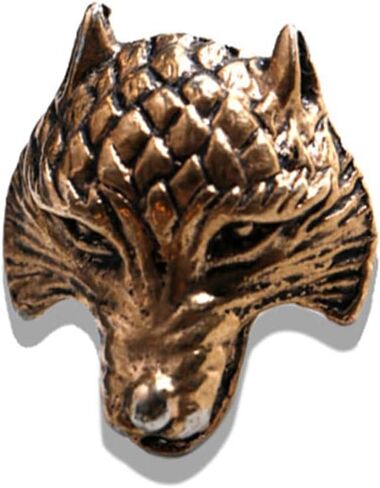 Retro Lion Animal Pin Brooch for Men Women Punk Buck Suit Tie Lapel Pin Cool Animal Bull Eagle Lion Wolf Head Collar Brooch Safety Pin Christmas Gifts in Kuwait