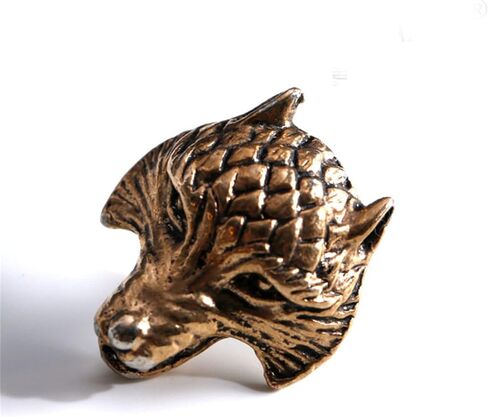 Retro Lion Animal Pin Brooch for Men Women Punk Buck Suit Tie Lapel Pin Cool Animal Bull Eagle Lion Wolf Head Collar Brooch Safety Pin Christmas Gifts in Kuwait