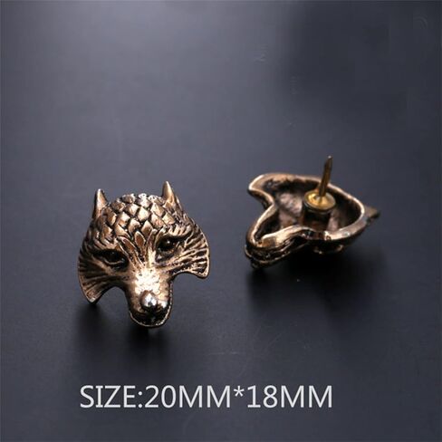 Retro Lion Animal Pin Brooch for Men Women Punk Buck Suit Tie Lapel Pin Cool Animal Bull Eagle Lion Wolf Head Collar Brooch Safety Pin Christmas Gifts in Kuwait