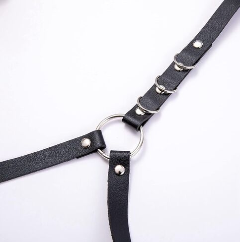 LOREMOW 2 قطعة حزام الخصر من الجلد الشرير للنساء حزام البطن والفخذ والساق سلسلة ملحقات سلسلة الجسم للنوادي الليلية in Kuwait