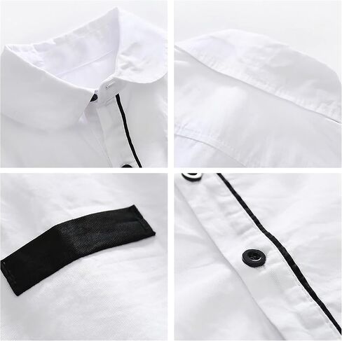 Nwada Boys Suit Set Formal Dress Shirt with Bow Tie, Slim Vest and Pants Toddler Boy Clothes Suits in Saudi Arabia