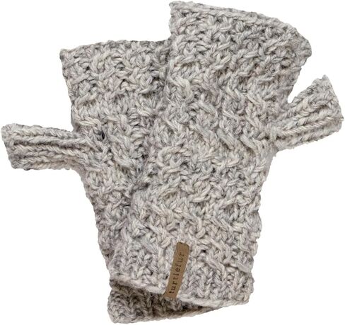 Turtle Fur Nepal Women's Mika Hand Knit Wool Fingerless Mittens in Kuwait