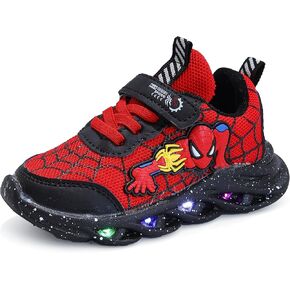 KOSRIAR Cartoon LED Illuminated Sneakers for Outdoor Sports and Running with Breathable Design