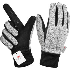 MOREOK Winter Gloves -10°F 3M Thinsulate Warm Gloves Bike Gloves Cycling Gloves for Driving/Cycling/Running/Hiking