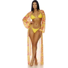 Forplay Women's Standard All Covered Mesh Kimono