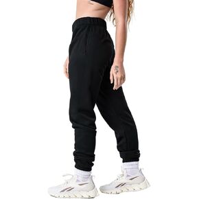 Kamo Fitness CozyTec High-Waisted Sweatpants for Women Baggy: Comfy Lounge Pants with Pockets Crafted from Soft Thick Fleece
