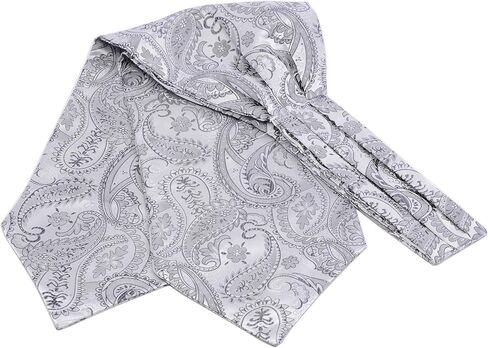 GUSLESON Men's Cravat Self Tie Paisley Jacquard Woven Floral Luxury Ascot in Saudi Arabia
