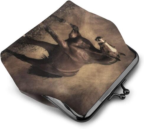 محفظة جلد صغيرة للعملات المعدنية من سترينجر ثينغز، محفظة صغيرة بقفل قابل للتغيير بمشبك اغلاق بمشبك اغلاق للنساء والفتيات in Kuwait